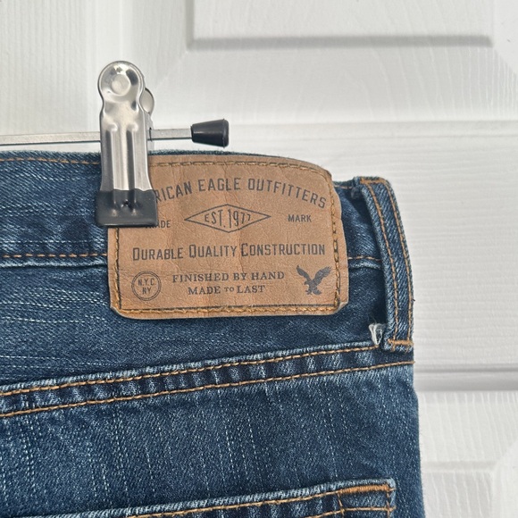 American Eagle Outfitters Men's Dark Blue Straight Jeans - 34/30 - Picture 5 of 10